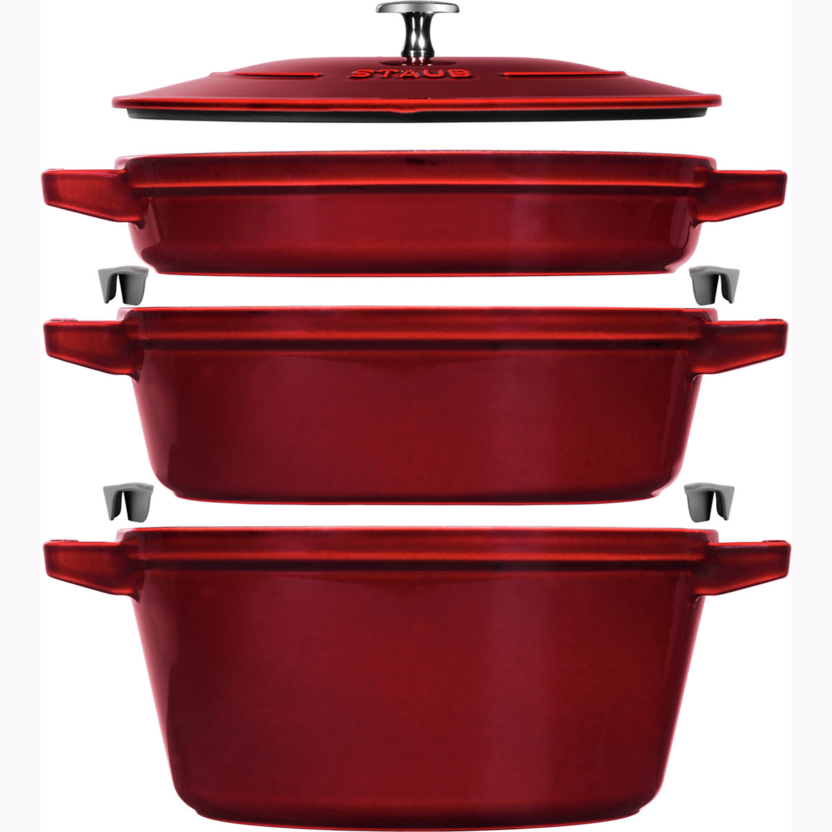 La Cocotte Stackable Set Large, Cast Iron (Set of 4)